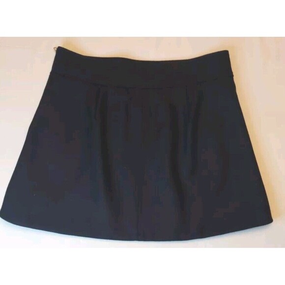 J Crew Black Hipster Mini Skirt Wool Lined 12P A Line Flirty Business - Picture 3 of 8